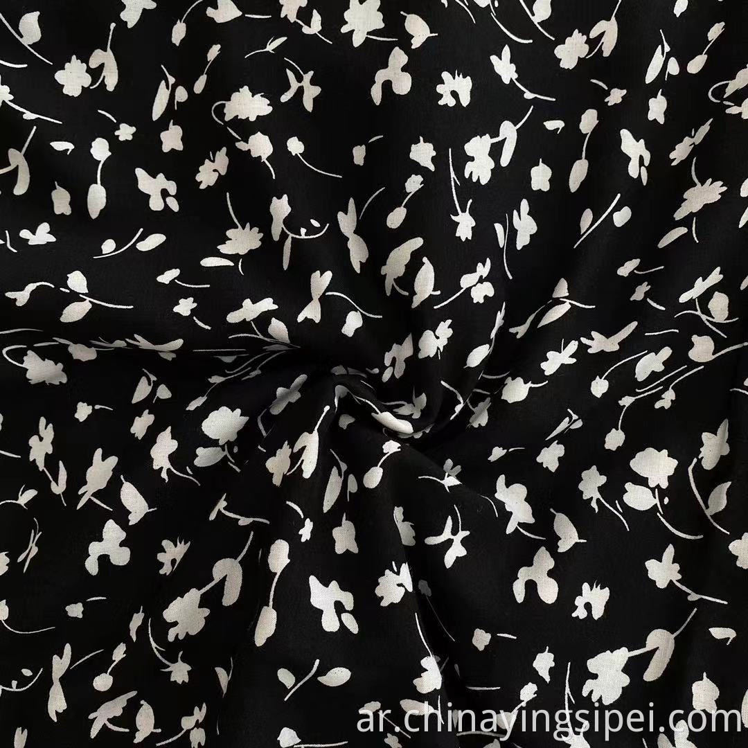 ISP تصنيع النسيج الساخن المطبوعة Viscose Rayon Challis Fabric